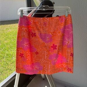 Lilly Pulitzer vintage fully lined 100% cotton skirt size 2
